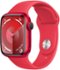 Apple Watch Series 9 (GPS + Cellular) 41mm (PRODUCT)RED Aluminum Case with (PRODUCT)RED Sport Band w/ Blood Oxygen - M/L - (PRODUCT)RED - (2023)-Front_Standard