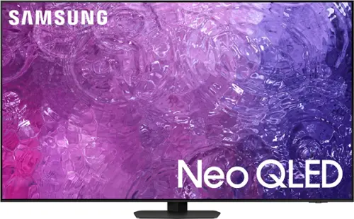 Front. Samsung - 65" Class QN90C Neo QLED 4K UHD Smart Tizen TV - Titan Black.
