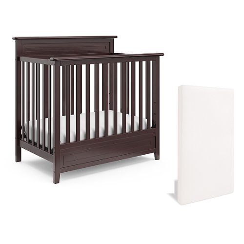 

Storkcraft - Petal Mini 4-in-1 Convertible Crib - Espresso