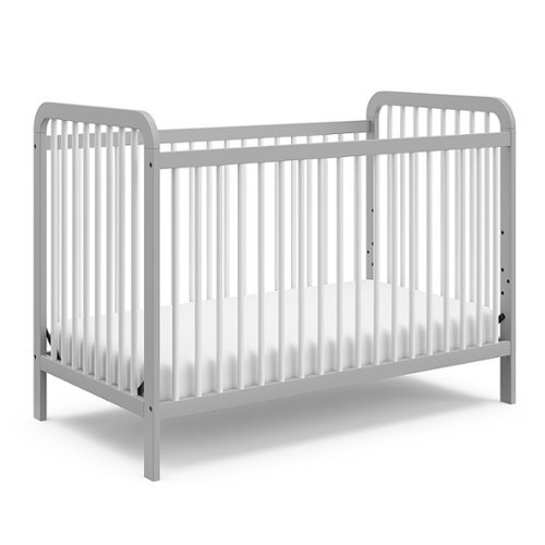

Storkcraft - Pasadena 3-in-1 Convertible Crib - Pebble Gray/White