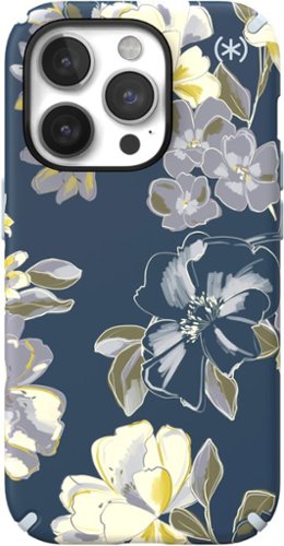 

Speck - Presidio Edition Case with MagSafe for Apple iPhone 14 Pro - Tear Blue/Artistic Floral