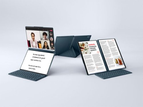 Lenovo Yoga Book 9i 2-in-1 13.3 2.8K Dual Screen OLED Touchscreen Laptop - Intel Core i7-1355U with 16GB Memory - 512GB SSD - Tidal Teal BUY IN UAE