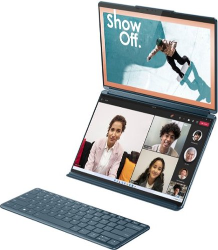 Lenovo Yoga Book 9i 2-in-1 13.3 2.8K Dual Screen OLED Touchscreen Laptop - Intel Core i7-1355U with 16GB Memory - 512GB SSD - Tidal Teal WORLDWIDE DELIVERY