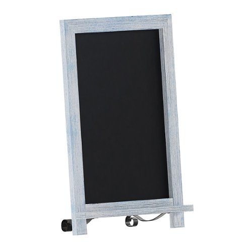Alamont Home - Canterbury 12"W x 1.88"D x 17"H Magnetic Tabletop Chalkboard - Rustic Blue