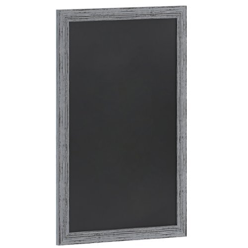 Flash Furniture - Canterbury 24"W x 0.75"D x 36"H Magnetic Wall Mounted Chalkboard - Grey
