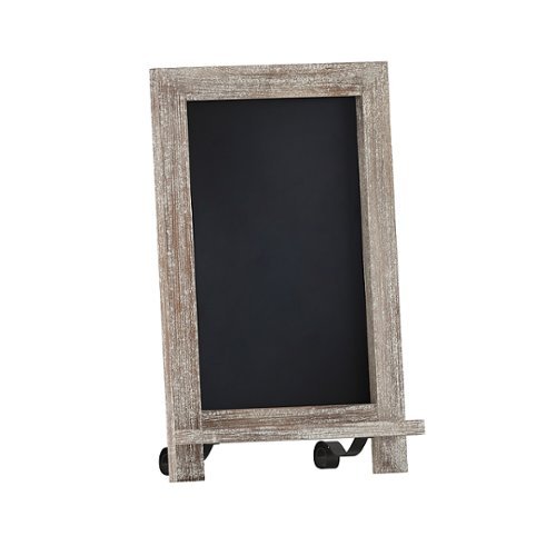 

Flash Furniture - Canterbury 9.5"W x 1.88"D x 14"H Magnetic Tabletop Chalkboard - Weathered Brown