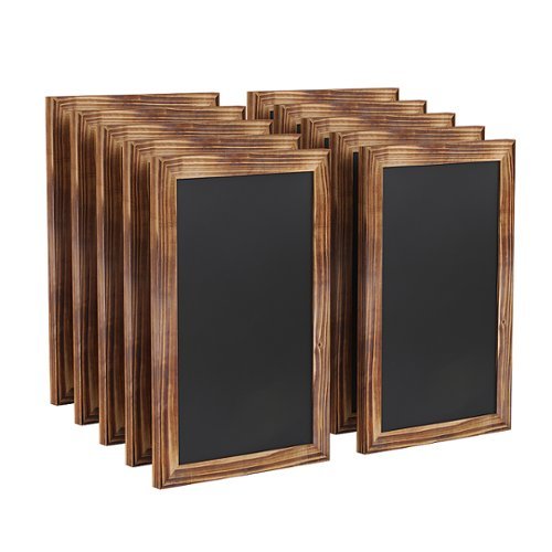 Alamont Home - Canterbury 11"W x 0.75"D x 17"H Magnetic Wall Mounted Chalkboard (set of 10) - Torched Brown