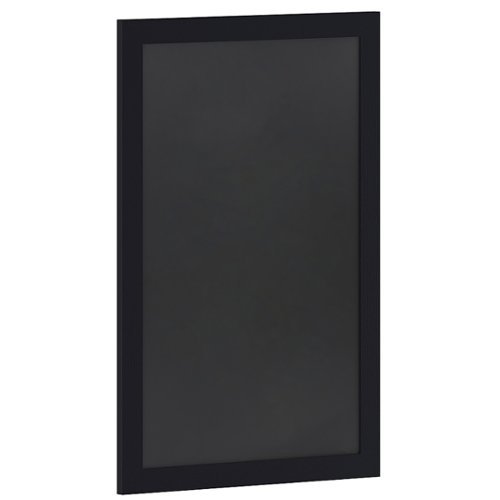 Flash Furniture - Canterbury 24"W x 0.75"D x 36"H Magnetic Wall Mounted Chalkboard - Black