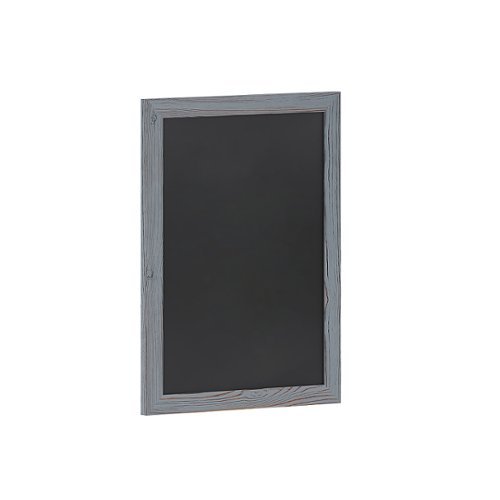 Flash Furniture - Canterbury 18"W x 0.75"D x 24"H Magnetic Wall Mounted Chalkboard - Grey