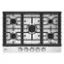 Front. LG - 30" Built-In Gas Cooktop with 5 Burners and EasyClean - Stainless Steel.