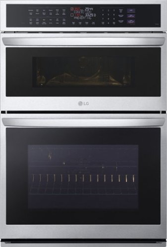 LG - 30" Built-In Electric Convection Combination Wall Oven with Microwave and Steam Sous Vide - Stainless Steel