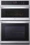 LG - 30" Smart Built-In Electric Convection Combination Wall Oven with Microwave and Steam Sous Vide - Stainless Steel-Front_Standard