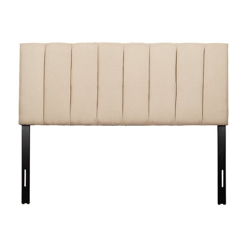 

CorLiving - Helena Channel Tufted Velvet Queen Headboard - Cream