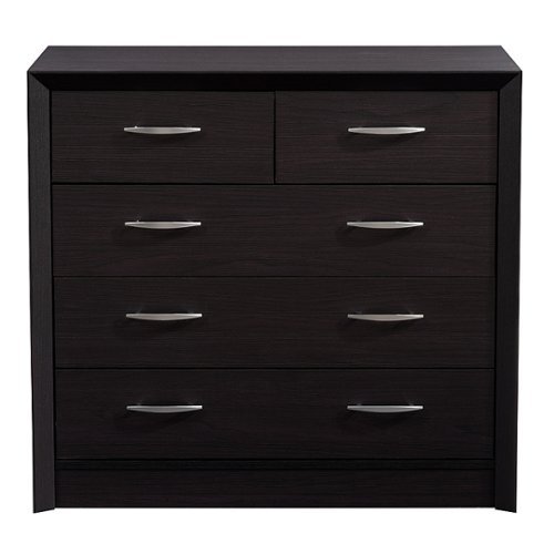 Image of CorLiving - Newport 5 Drawer Dresser - Black