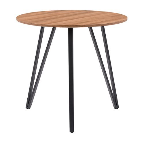 

CorLiving - Lennox Iron Leg Dining Table - Brown