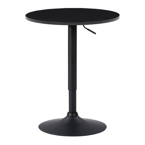 

CorLiving - Round Adjustable Pedestal Dining Table - Black