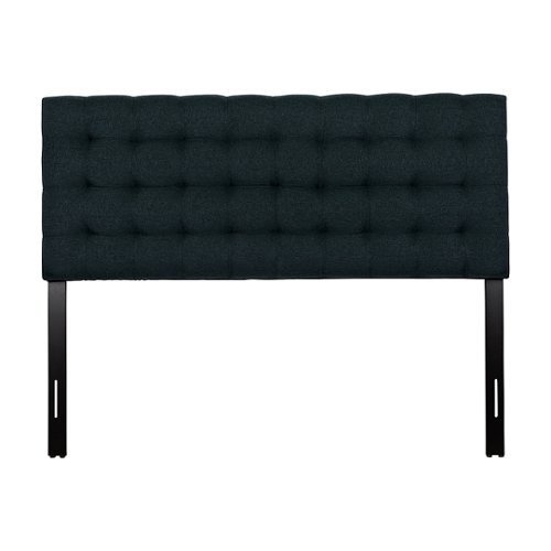 

CorLiving - Valencia Square Tufted Upholstered Queen Headboard - Blue