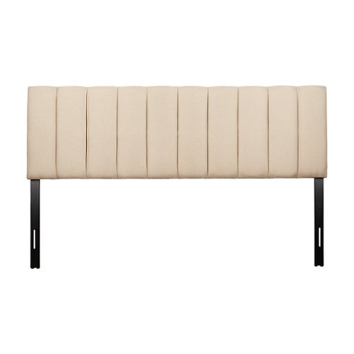 

CorLiving - Helena Channel Tufted Velvet King Headboard - Cream