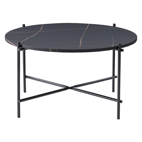 

CorLiving - Ayla Marbled Effect Coffee Table - Black
