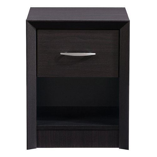 

CorLiving - Newport 1 Drawer Nightstand - Black
