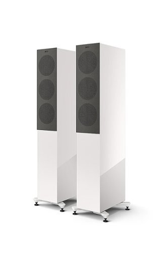 KEF R5 Meta Floorstanding Loudspeaker (Each) White R5WG - Best Buy