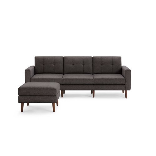 

Burrow - Mid-Century Nomad Sofa with Ottoman - Charcoal