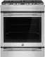 Front. JennAir - 7.1 Cu. Ft. Slide-In Dual Fuel Convection Range with Self-Cleaning and Air Fry - Stainless Steel.