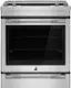 Front. JennAir - 7.1 Cu. Ft. Slide-In Electric Convection Range with Triple-Choice Element - Stainless Steel.