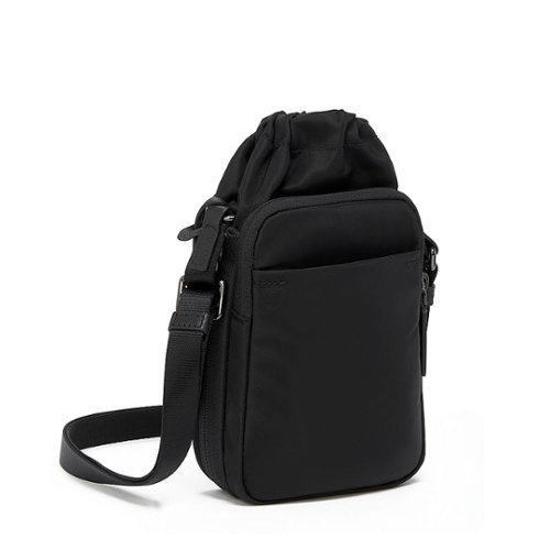 TUMI Voyageur Keene Water Bottle Crossbody - Black/Gunmetal WORLDWIDE DELIVERY