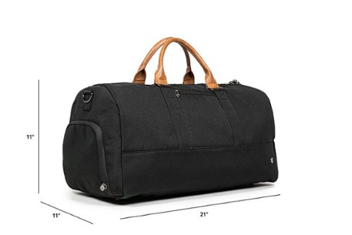 PKG Bishop 42L Recycled Duffle Bag - Black/Tan HOW TO BUY