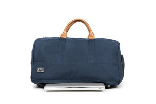 PKG Bishop 42L Recycled Duffle Bag - Navy/Tan GLOBAL SHIPPING