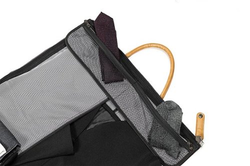 PKG Rosedale 41L Recycled Garment Duffle Bag - Navy/Tan HOW TO BUY