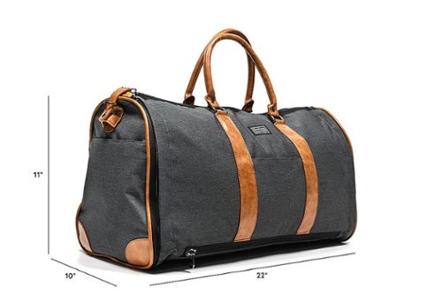 PKG Rosedale 41L Recycled Garment Duffle Bag - Grey/Tan SHOP ONLINE