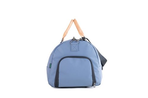 PKG Bishop 42L Recycled Duffle Bag - Blue/Light Tan GLOBAL SHIPPING