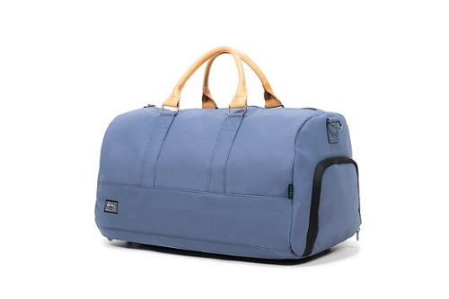 PKG Bishop 42L Recycled Duffle Bag - Blue/Light Tan SHOP ONLINE