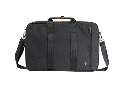 PKG Trenton 31L Recycled Messenger Bag with Garment Compartment - Grey/Tan WORLDWIDE DELIVERY