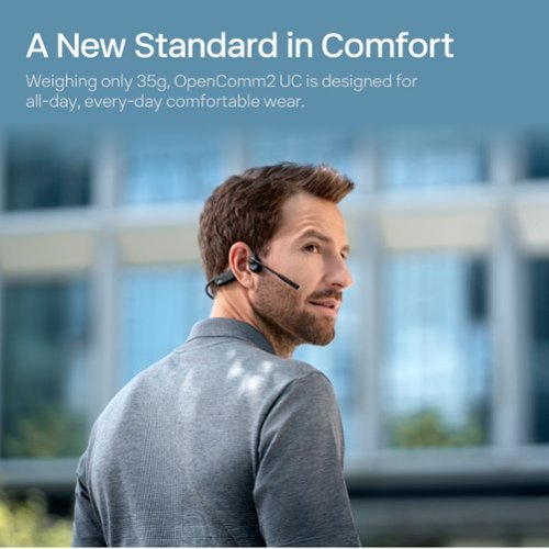 Shokz OpenComm2 Bone Conduction Stereo Bluetooth Headset 2025 Upgrade - Black HOW TO BUY