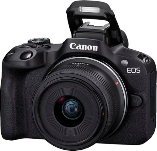 Canon EOS R50 4K Video Mirrorless Camera with RF-S18-45mm f/4.5-6.3 IS STM Lens - Black WORLDWIDE DELIVERY