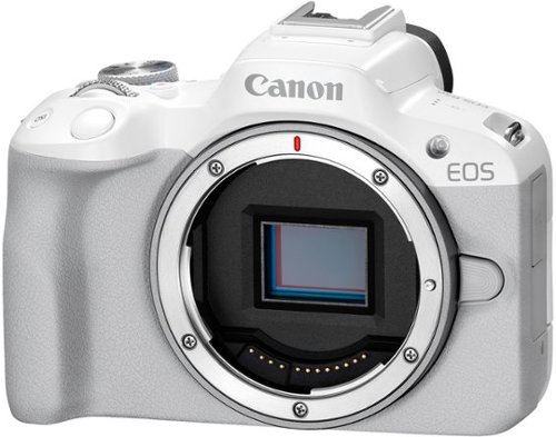 Canon EOS R50 4K Video Mirrorless Camera with RF-S18-45mm f/4.5-6.3 IS STM Lens - White BUY ONLINE