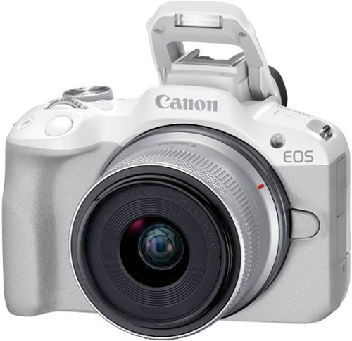 Canon EOS R50 4K Video Mirrorless Camera with RF-S18-45mm f/4.5-6.3 IS STM Lens - White GLOBAL SHIPPING