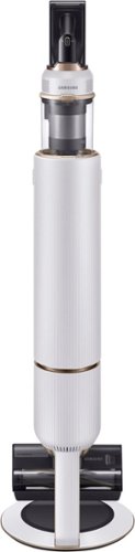  Samsung - BESPOKE Jet Cordless Stick Vacuum with All-in-One Clean Station - Misty White