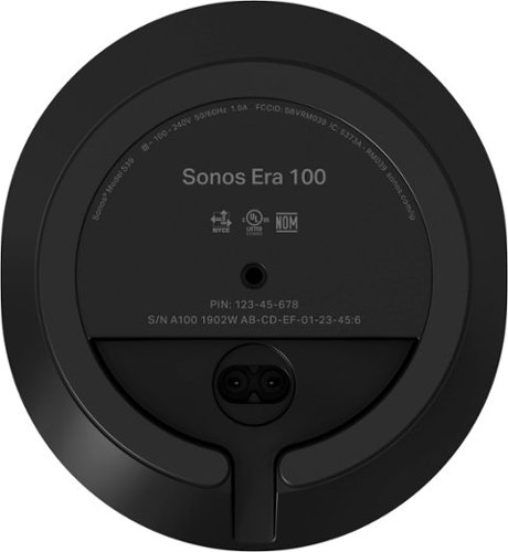Sonos Era 100 WiFi and Bluetooth Smart Speaker (Each) - Black GLOBAL SHIPPING
