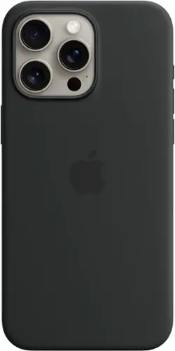 Apple iPhone 15 Pro Max Silicone Case with MagSafe Black MT1M3ZM/A