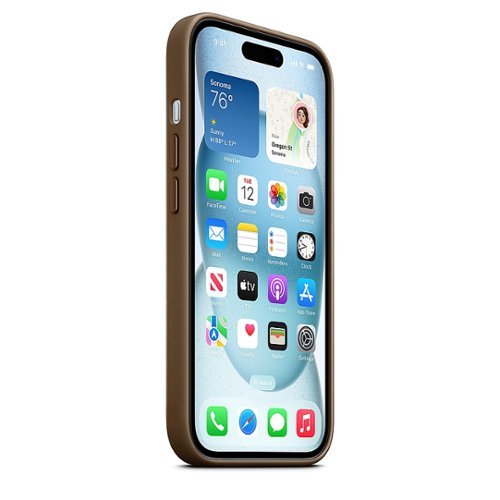 Buy Apple iPhone 15 FineWoven Case with MagSafe Taupe