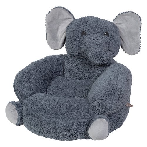 Trend Lab - Toddler Plush Elephant Character Chair - Gray