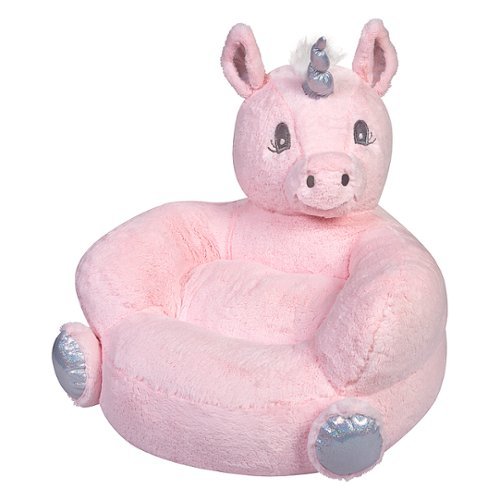 Trend Lab - Toddler Plush Pink Unicorn Character Chair - Pink