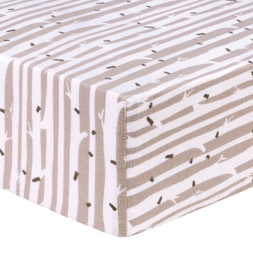 

Trend Lab - Birch Stripe Deluxe Flannel Fitted Crib Sheet