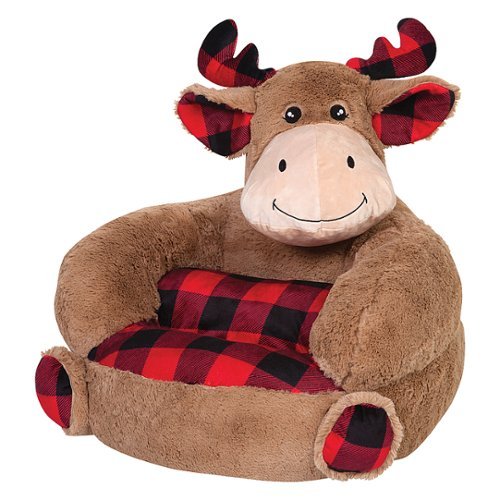 

Trend Lab - Toddler Plush Buffalo Check Moose Character Chair - Multi