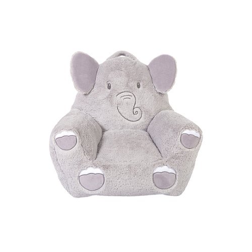 Toddler Plush Elephant Character Chair by Cuddo Buddies - Gray