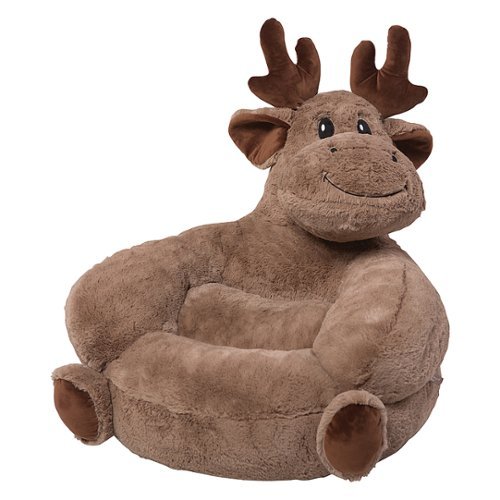Trend Lab - Toddler Plush Moose Character Chair - Brown